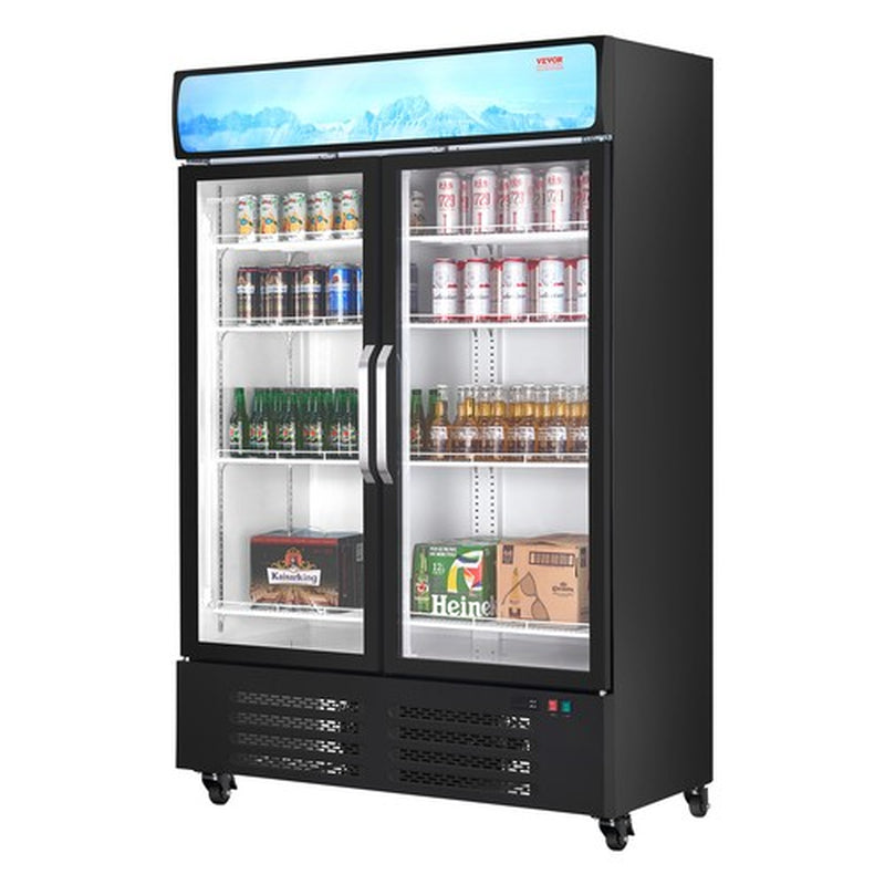 VEVOR Commercial Merchandiser Refrigerator 36.27CU.FT Glass Door Beverage Fridge