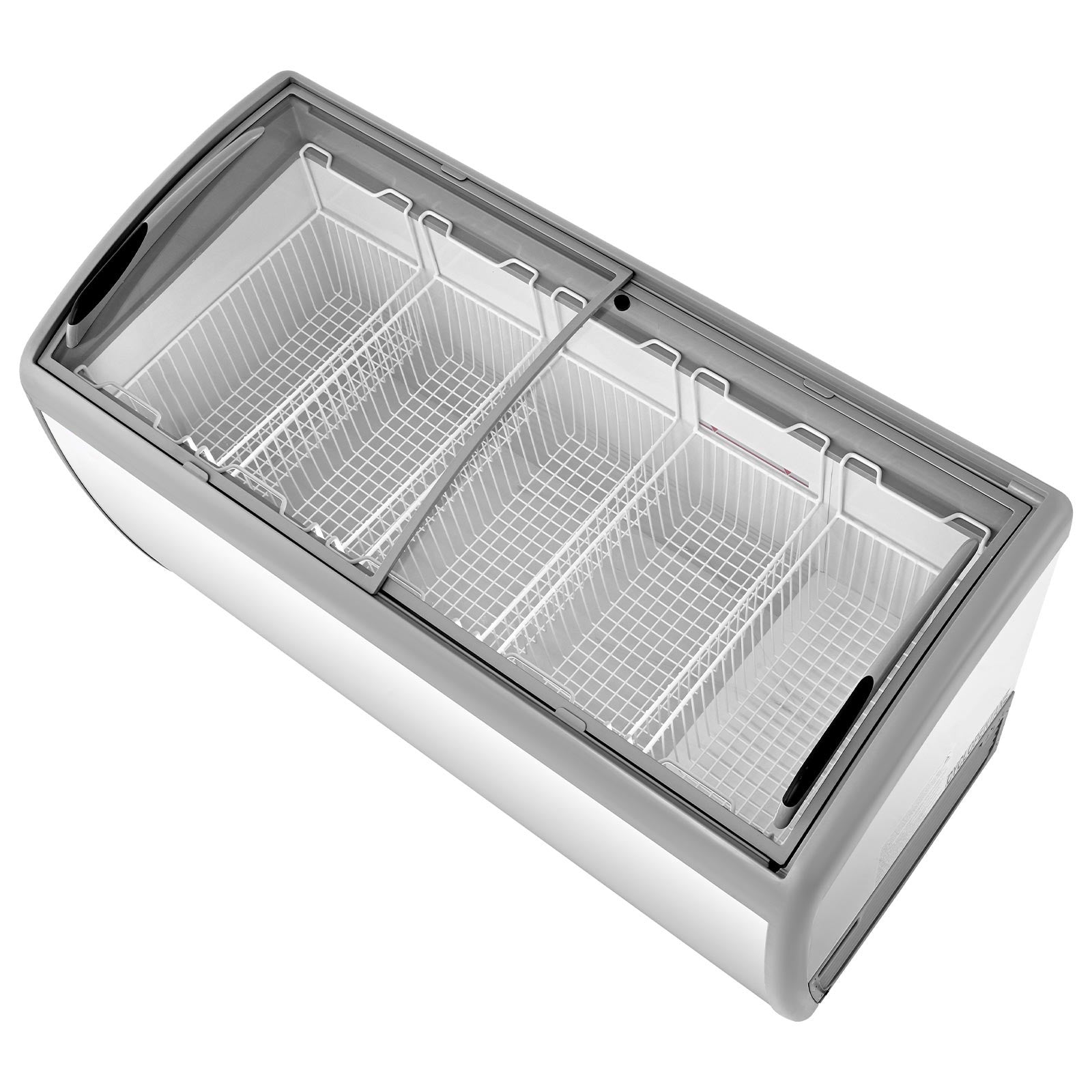 Uimoso Commercial Ice Cream Display Freezer 16.3 Cu.Ft with 5 Wire Baskets