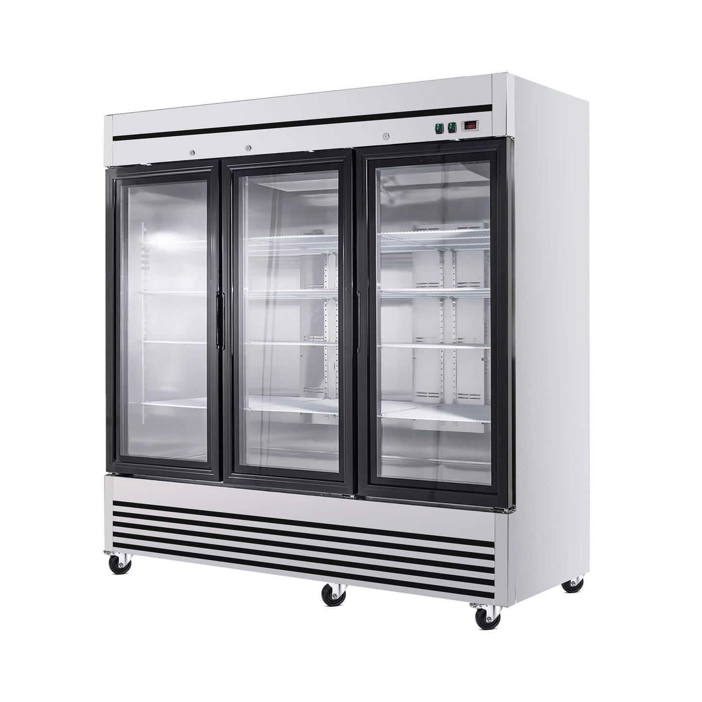 72 Cu.Ft Triple-Door Stainless Steel Commercial Reach-In Display Refrigerator (SAK26394)