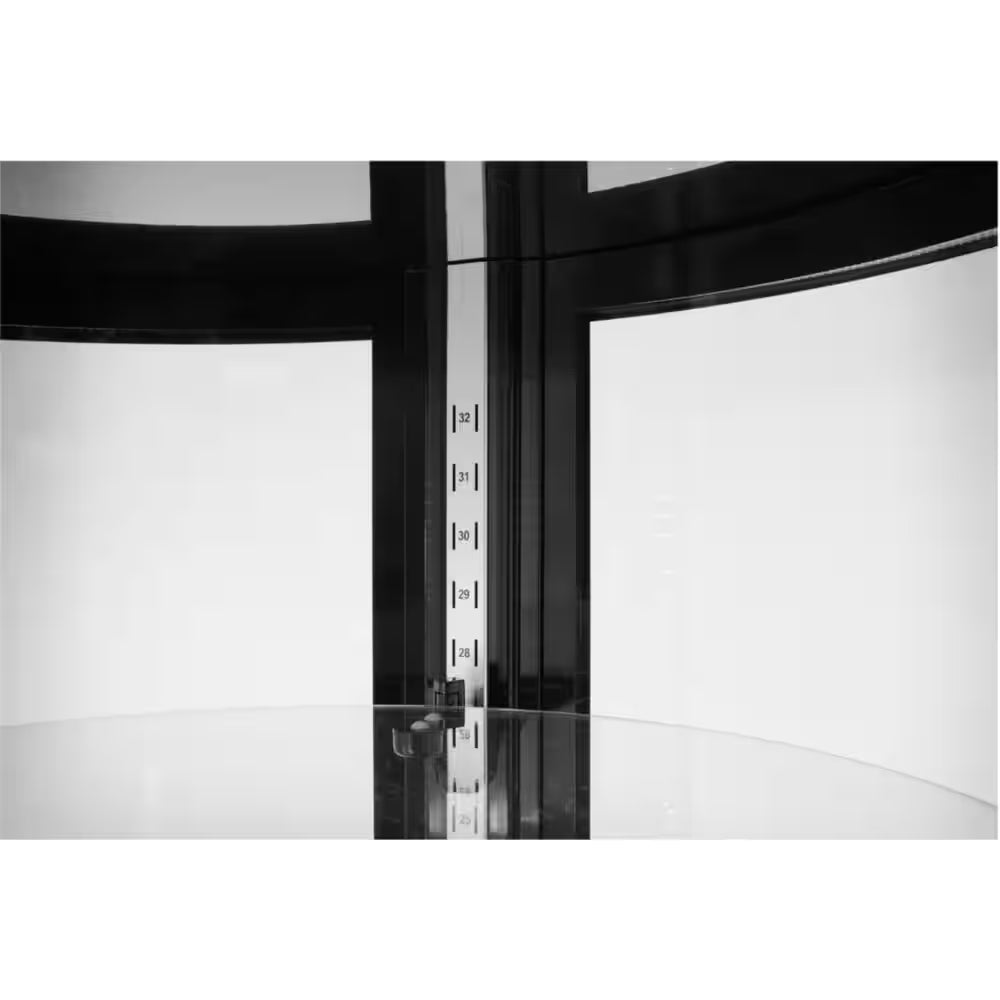 12.7 Cu. Ft. Commercial Upright Refrigerated Curved round Glass Cake Case Display in Stainless