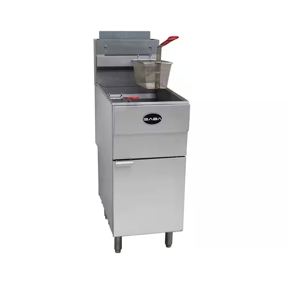 16 In. 45 Lb. Capacity Natural Gas Commercial Fryer