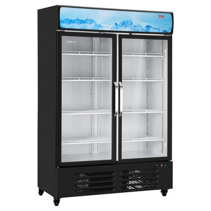 VEVOR Commercial Merchandiser Refrigerator 36.27CU.FT Glass Door Beverage Fridge