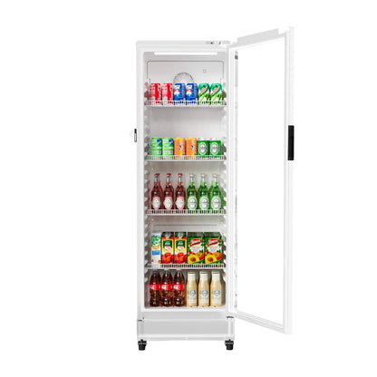 8.5 Cu.Ft Commercial Single Glass Door Beverage Merchandiser Refrigerator (SAK27946)