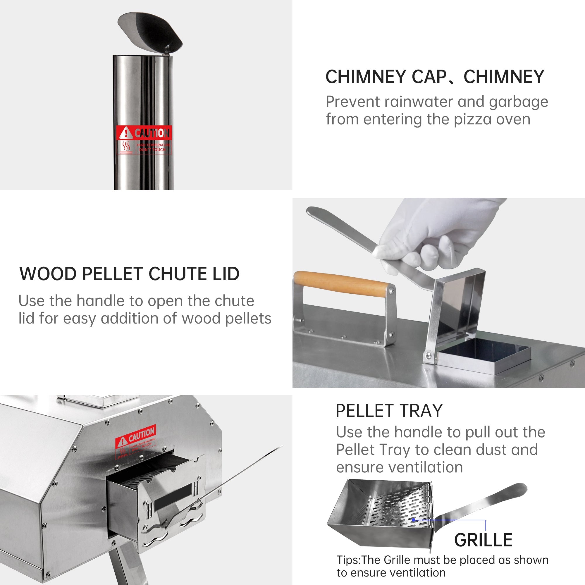 Outdoor Portable Wood Fired Pizza Oven