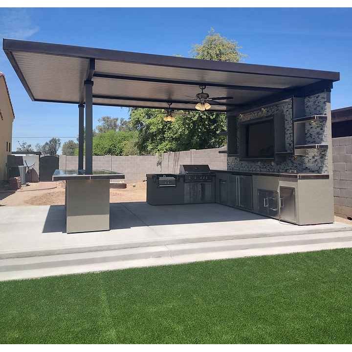 KoKoMo Montego Outdoor Kitchen BBQ Island – Stylish Built-In Grill Island for Patios