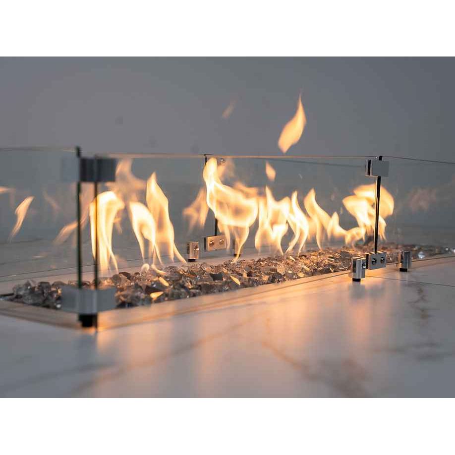 KoKoMo Outdoor Kitchen Island with Fire Feature – 7'6" x 9'