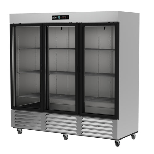 Asber USA ARR-72-3G-H: 72 cu. ft. Reach-In Refrigerator with Enhanced Refrigeration