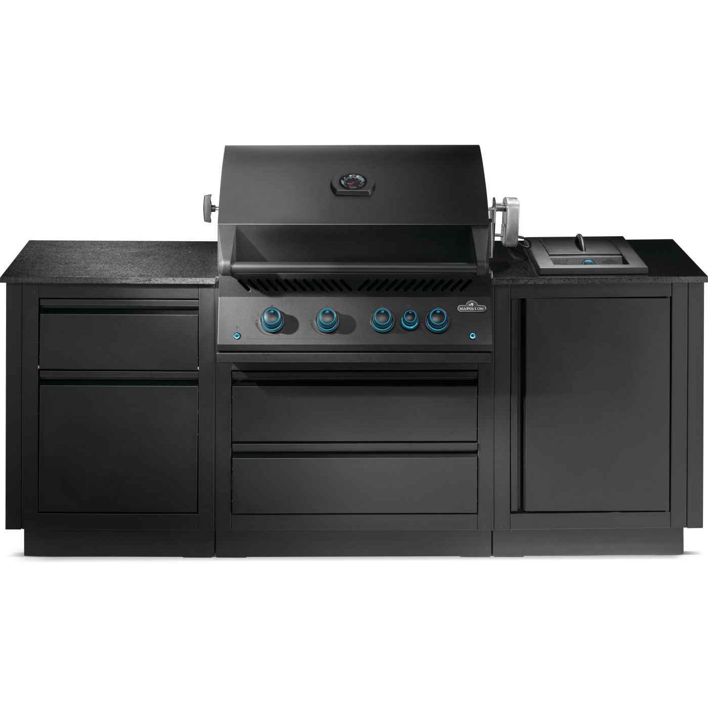 Patio Outdoor Kitchen - Patio Elegance OASIS™ 300 with Built-in 700 Series 32" Gas Grill
