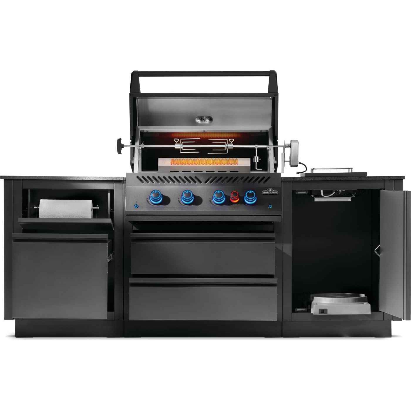 Patio Outdoor Kitchen - Patio Elegance OASIS™ 300 with Built-in 700 Series 32" Gas Grill