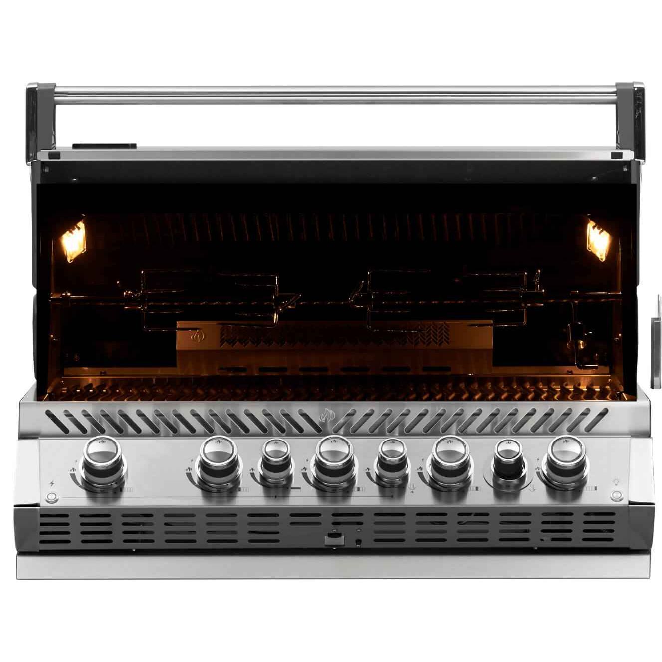 Patio Elegance Gas Grill with Infrared Rear Burner - Built-in Prestige PRO™ 665