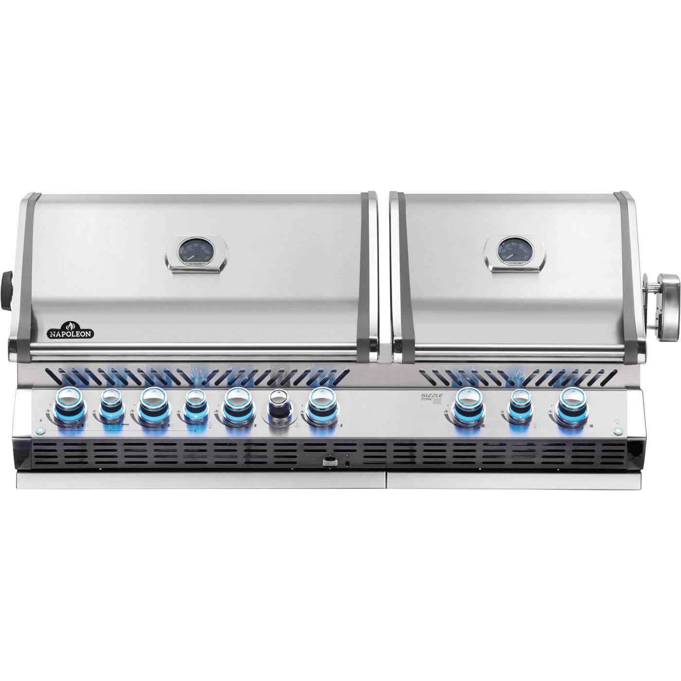 Patio Elegance Gas Grill - Built-in Prestige PRO™ 825 with Infrared Rear Burner