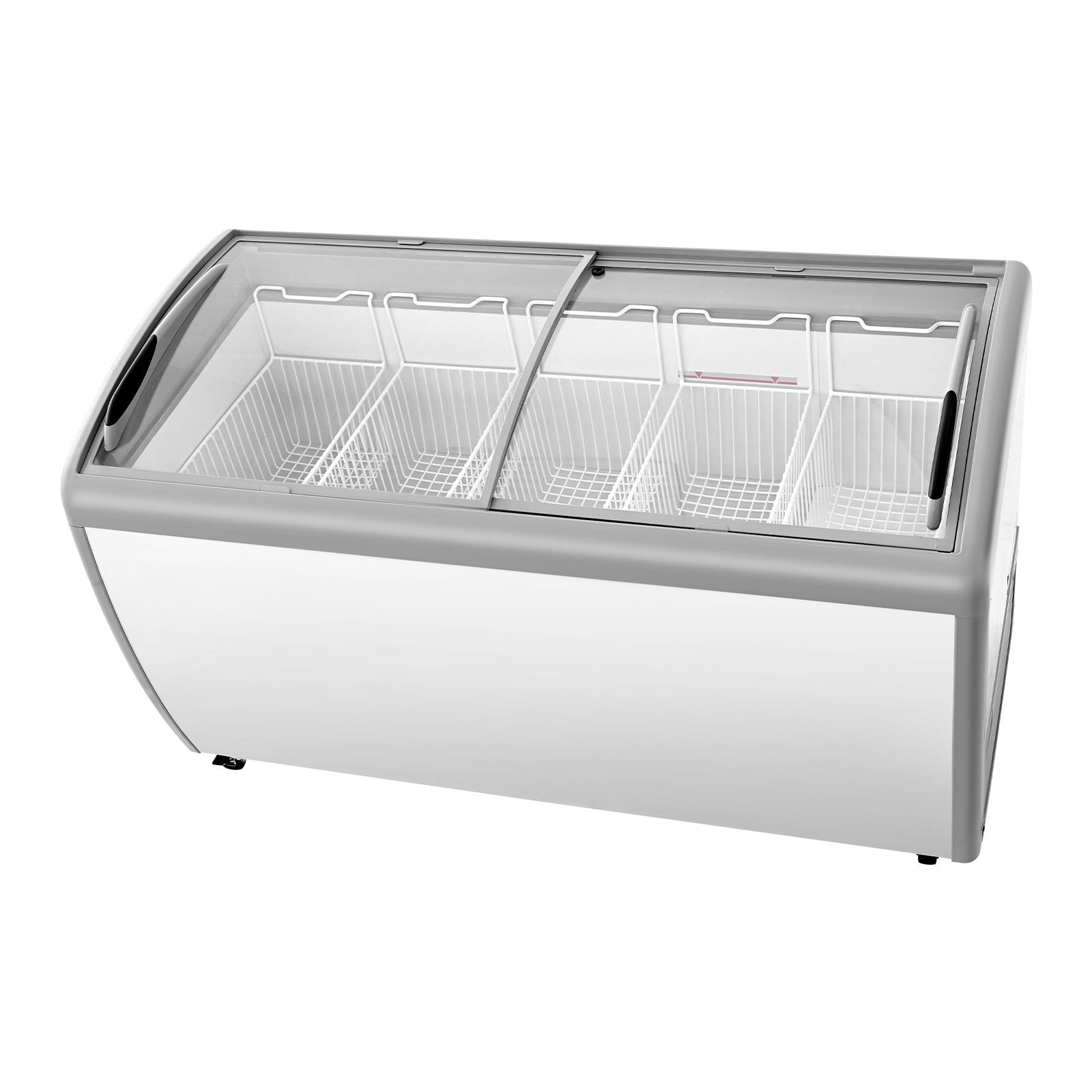 Uimoso Commercial Ice Cream Display Freezer 16.3 Cu.Ft with 5 Wire Baskets