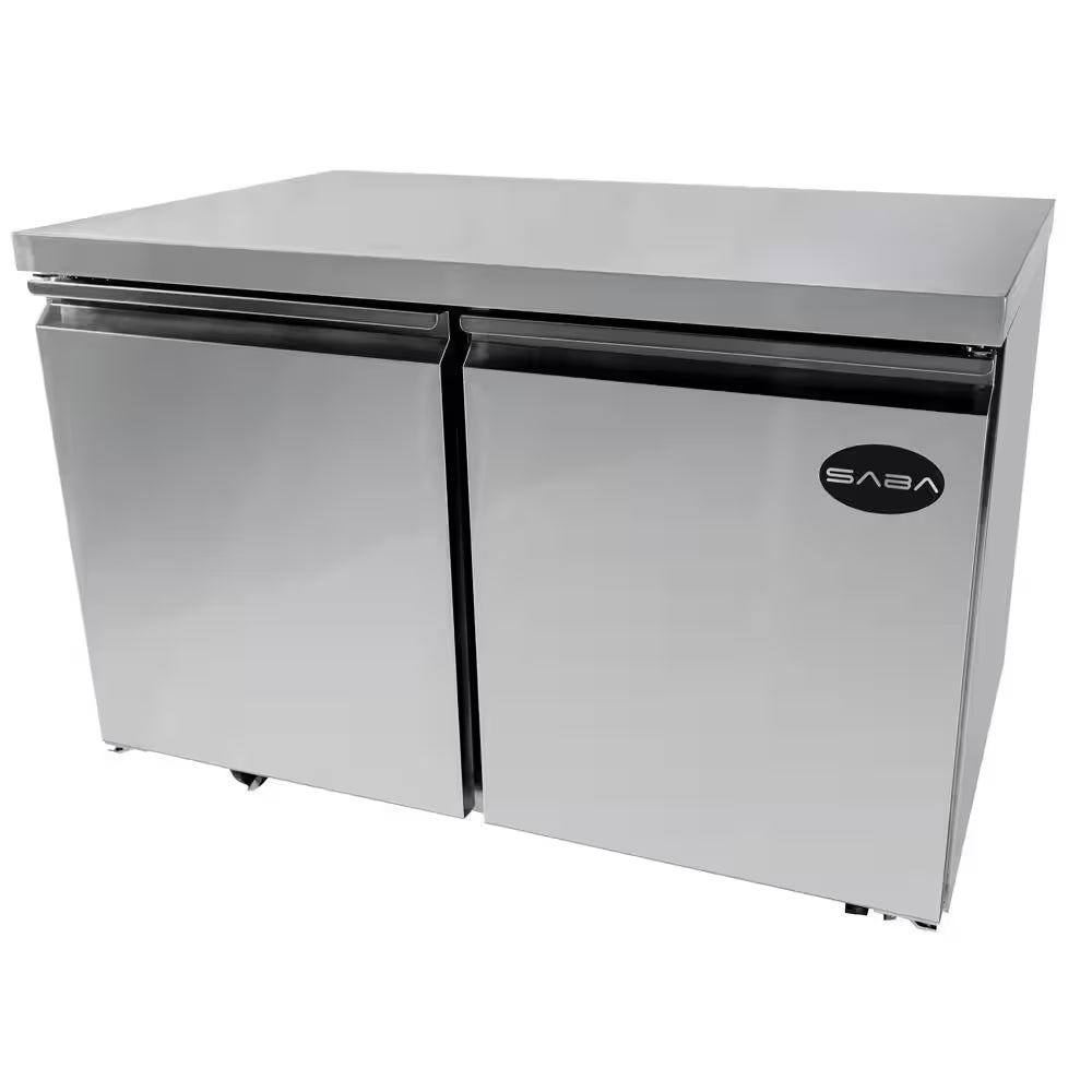 47.25 In. W 12 Cu. Ft. Commercial under Counter Refrigerator Cooler in Stainless Steel