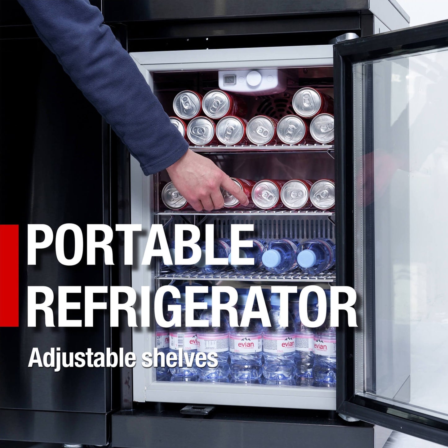 Castelle Flame 85K BTU Outdoor BBQ Kitchen Grill Island With 43-Inch 6-Burner Grill, Wine Fridge, Rotisserie Kit, And Sink (SAK23864)