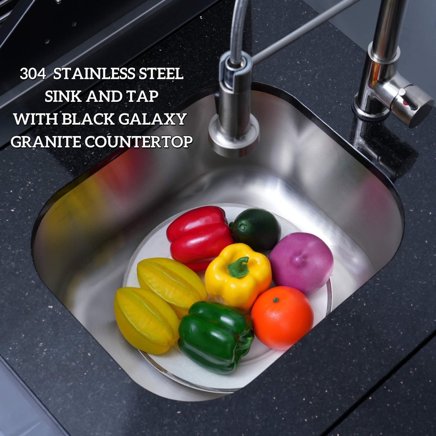 Castelle Flame 85K BTU Outdoor BBQ Kitchen Grill Island With 43-Inch 6-Burner Grill, Wine Fridge, Rotisserie Kit, And Sink (SAK23864)