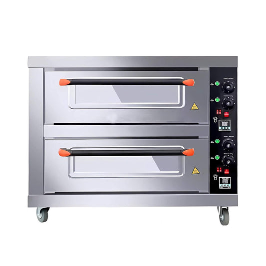 6400W Commercial Electric Double Deck Convection Baking Pizza Oven (SAK37281)