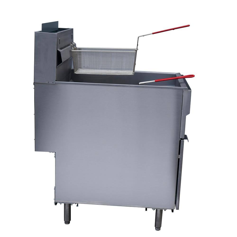 16 In. 45 Lb. Capacity Natural Gas Commercial Fryer