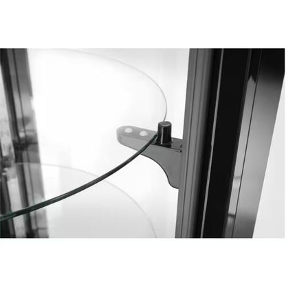 12.7 Cu. Ft. Commercial Upright Refrigerated Curved round Glass Cake Case Display in Stainless