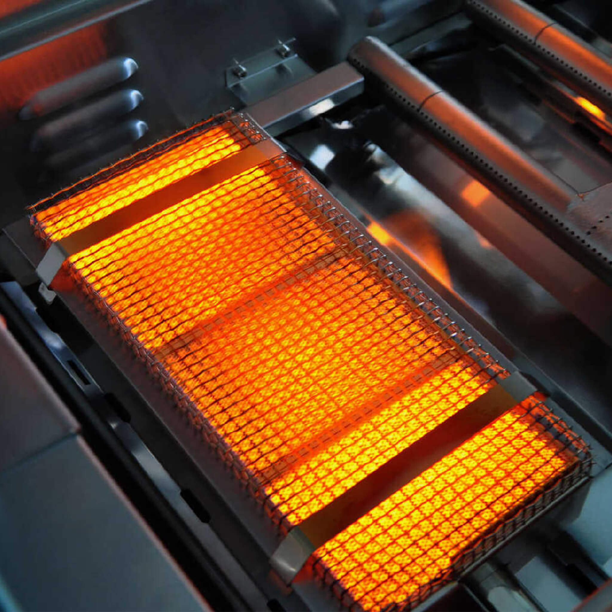 Grill With Rotisserie And LED Lighting