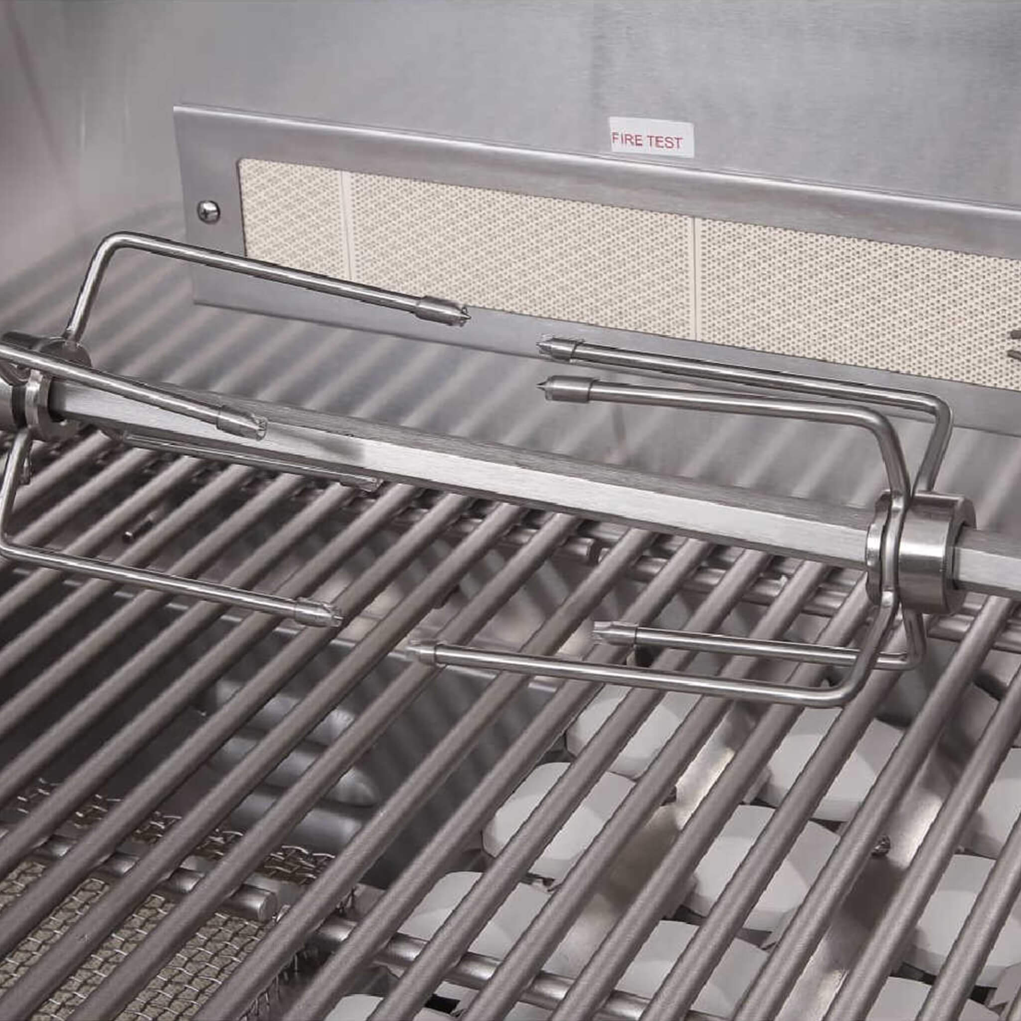 Grill With Rotisserie And LED Lighting