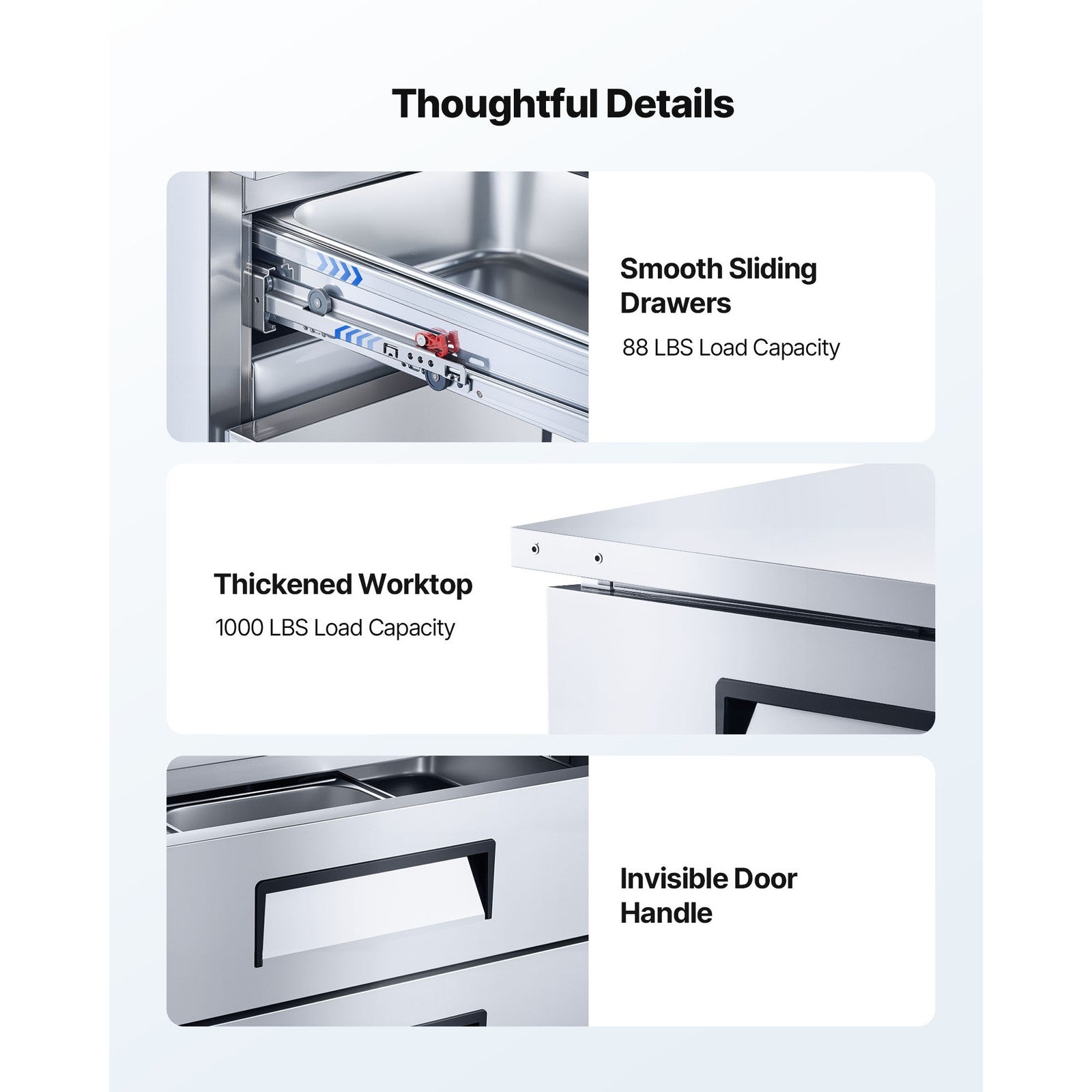 72 Inch Commercial Chef Base Refr